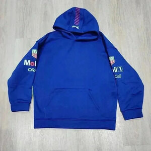 Redbull Racing Women's Formula One Team Fleece Pullover Hoodie Blue Small NWOT